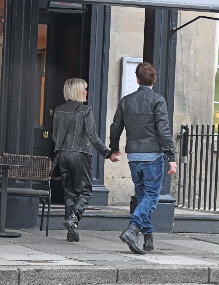 She was spotted hand-in-hand with her new beau after night out in Bath