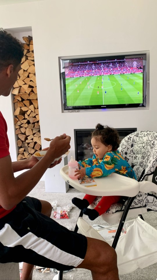 Raphael Varane watched the club's win over Everton during isolation