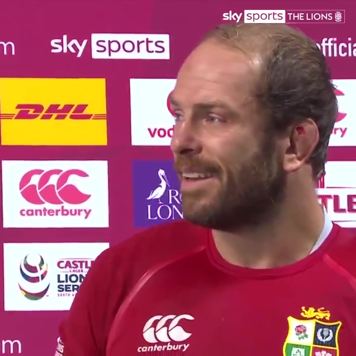 Alun Wyn Jones gave an emotional interview after the Lions loss to South Africa