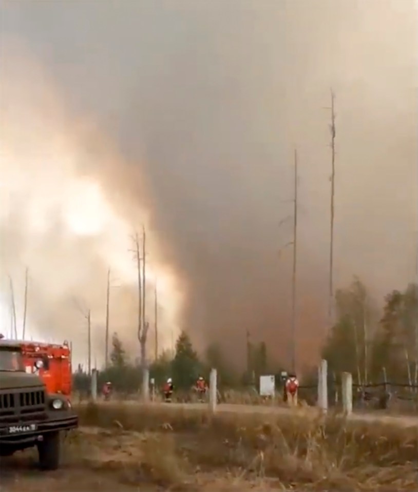 Emergency services have been battling the blaze