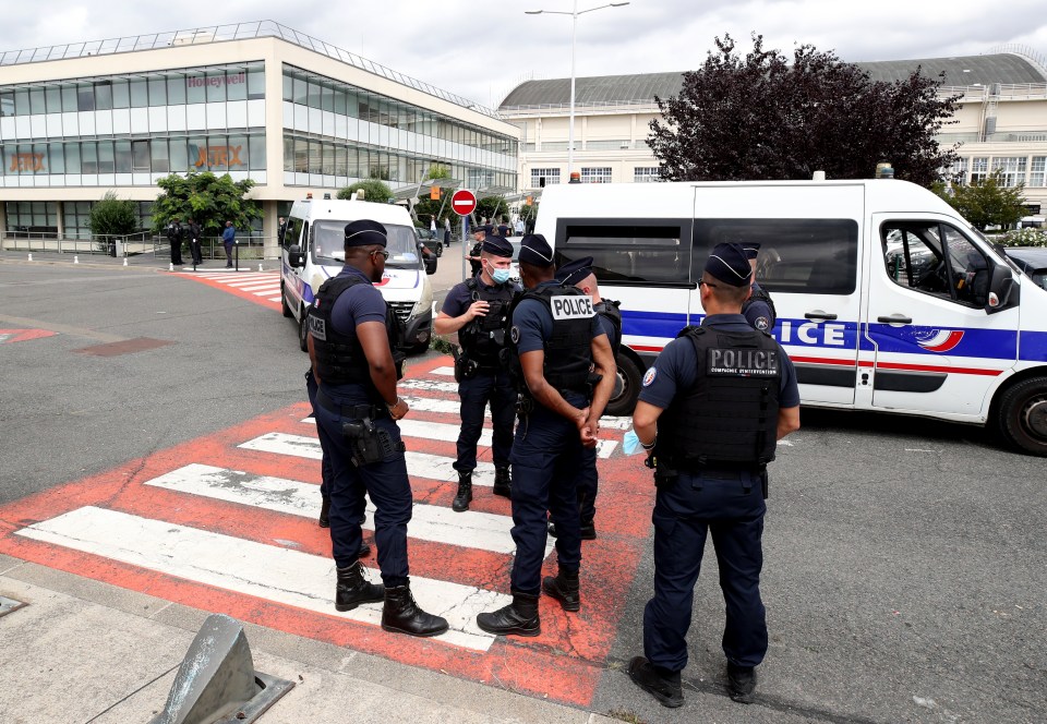 There was heavy security at Le Bourget airport ahead of Messi's arrival