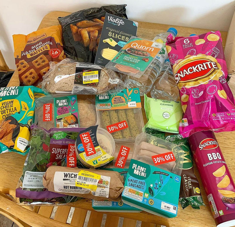 Cerys Phillips managed to reduce her weekly supermarket shop for two from £90 to £20