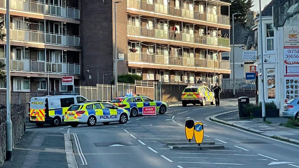 Police and paramedics rushed to the scene after residents heard gunshots