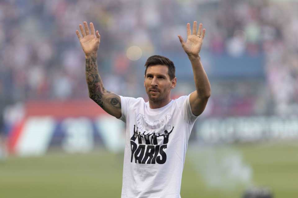 Lionel Messi was unveiled in Paris this week