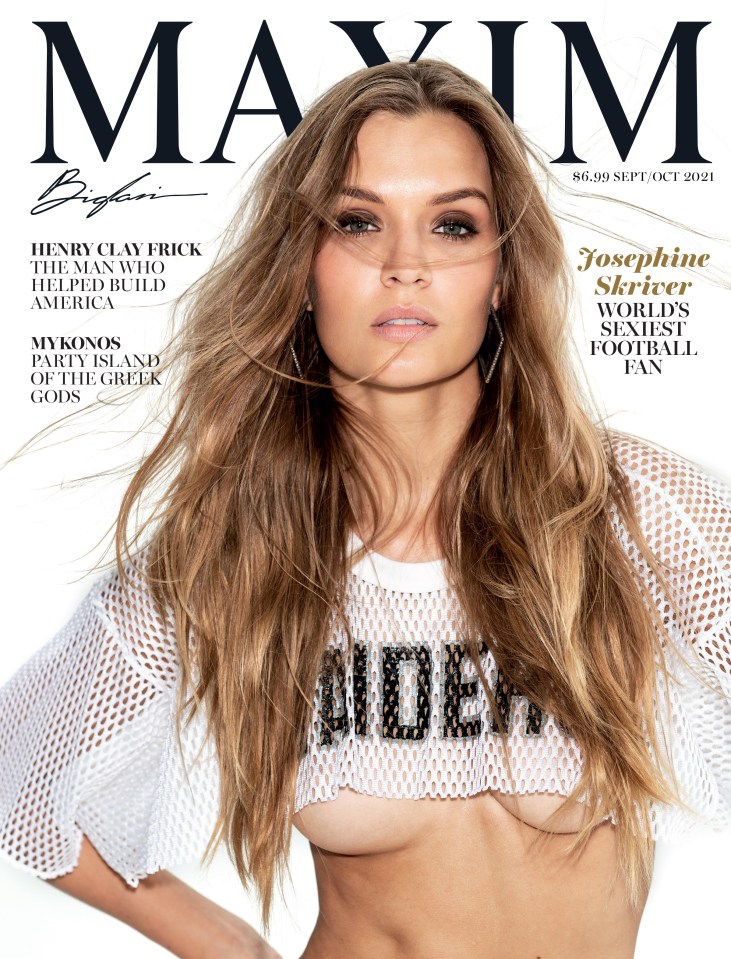 The cover star told of her love for American football