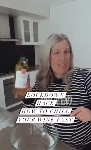 A woman has revealed how to cool down wine in just 15 minutes