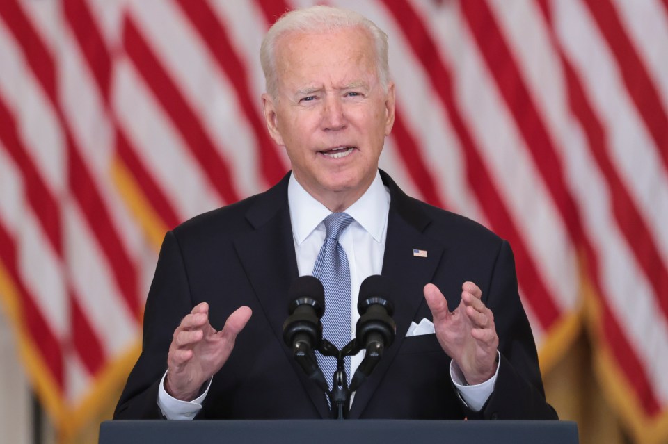 Mr Biden has faced fury from all quarters on his decision to withdraw US troops