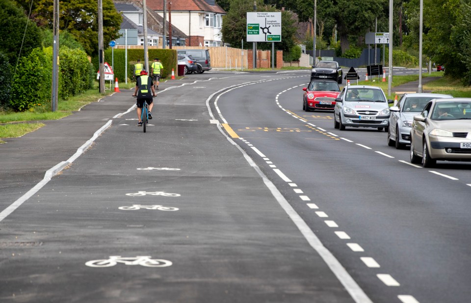 The new layout — where lorries often clip wing mirrors as they pass — has been blasted as dangerous by motoring groups