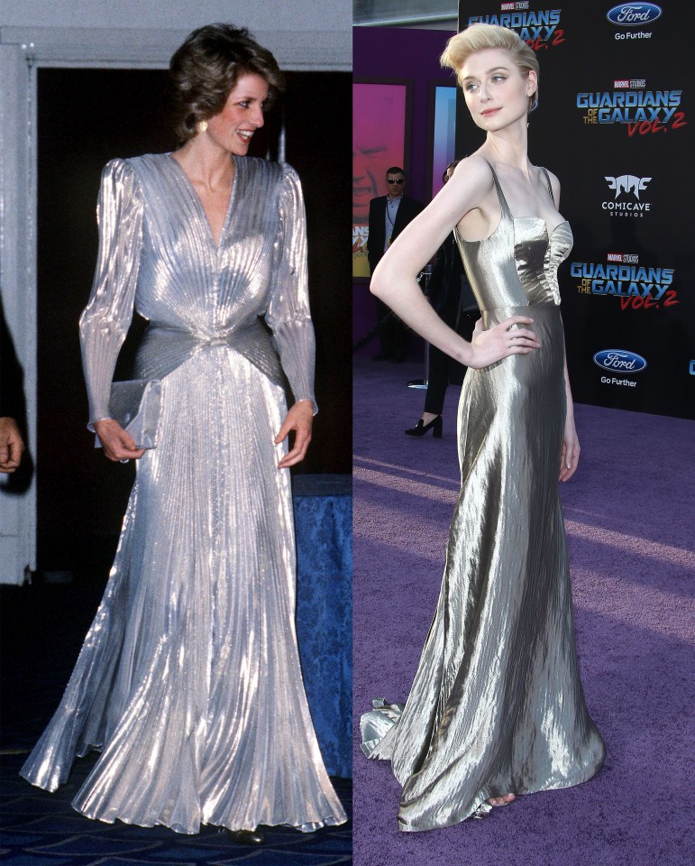 Both stars have stolen the show in shimmering silver looks