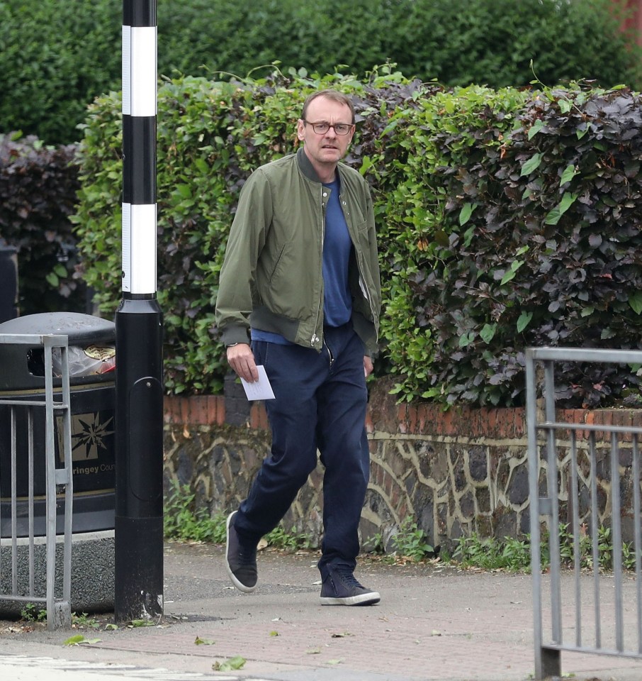 Lock was pictured in public as he walked near his home in North London in 2018