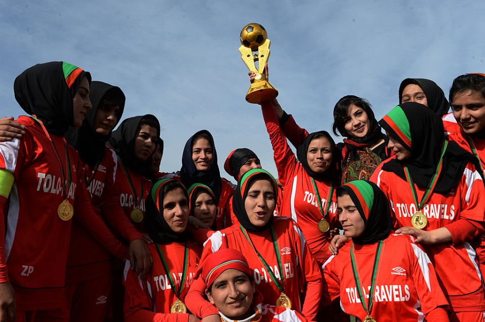 A woman's football team was first formed in Afghanistan in 2007