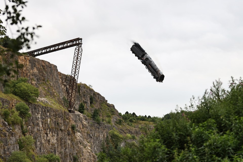 Tom Cruise was reportedly on set as the train went over the cliff