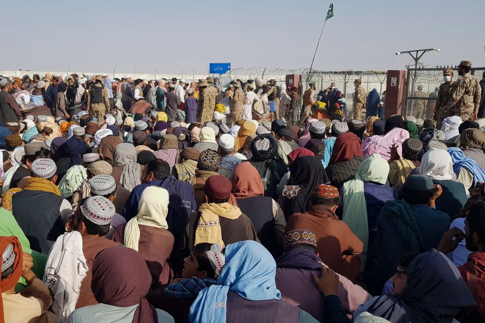 Thousands of people are desperately trying to flee Afghanistan