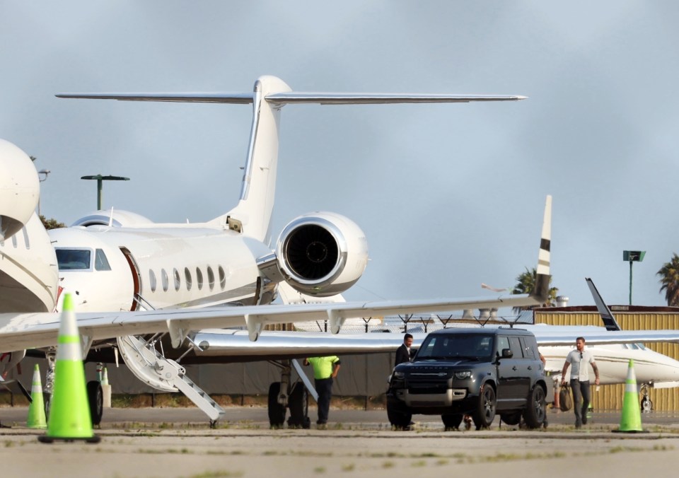 The Gulfstream jet is understood to belong to one of Harry's polo friends