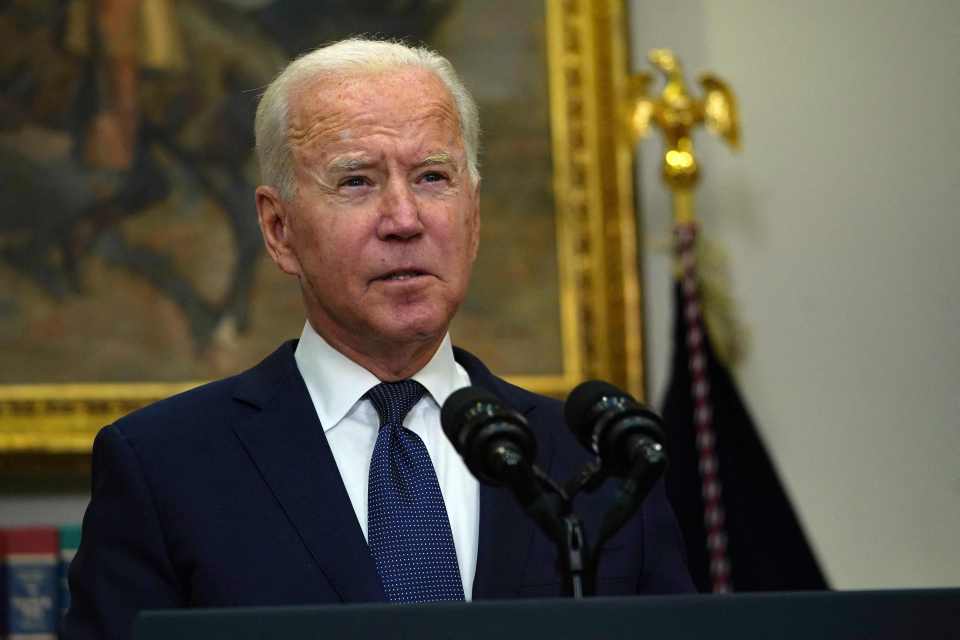 President Joe Biden has been mocked as 'senile' for his handling of the situation in Afghanistan