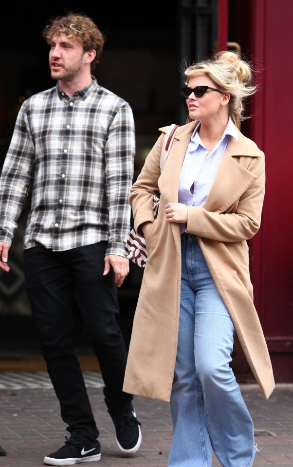 Former flames Emily Atack and Seann Walsh reunited for a bite to eat at Nando's five years after their split