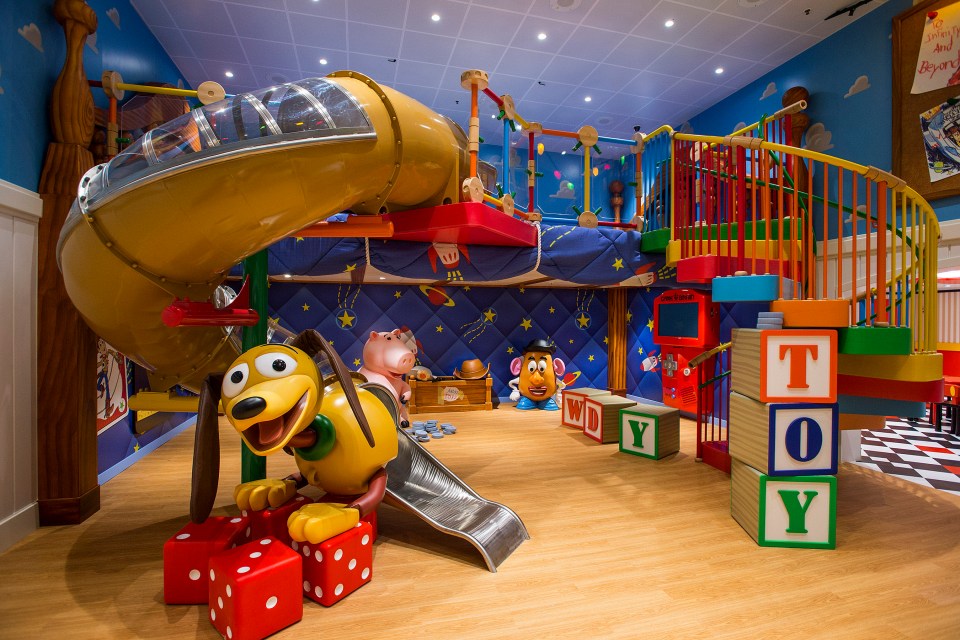 Andy's Room, a new multi-level space in Disney's Oceaneer Club on the Disney Magic