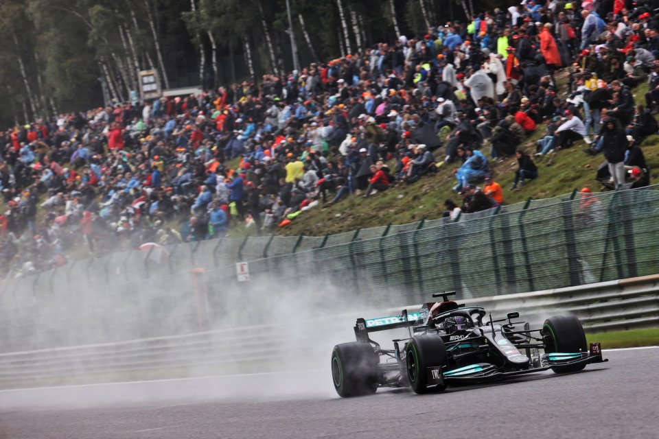 Sunday's race at Spa is set to take place in more damp conditions