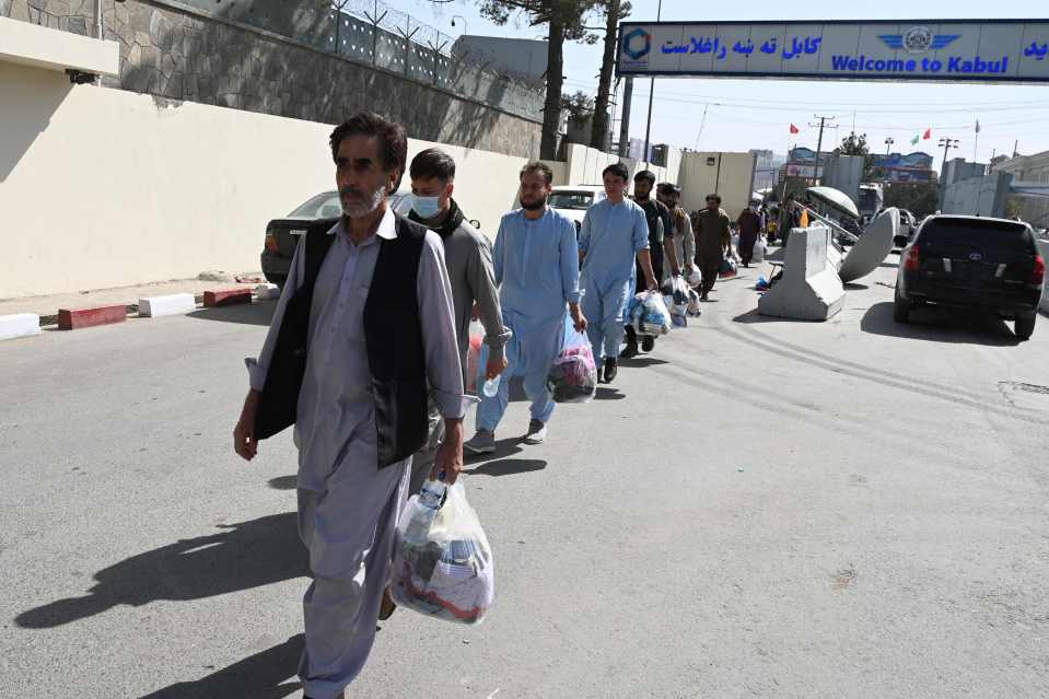 Afghan refugees were turned away from the airport in August during the chaos