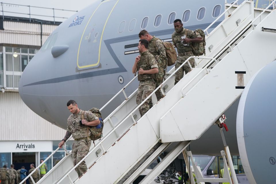 The final British troops arrive back in the UK today