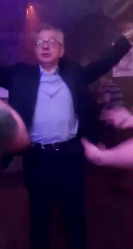 Michael Gove was filmed partying in a nightclub in Aberdeen