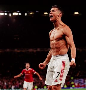  Ronaldo is no stranger to showing off his physique