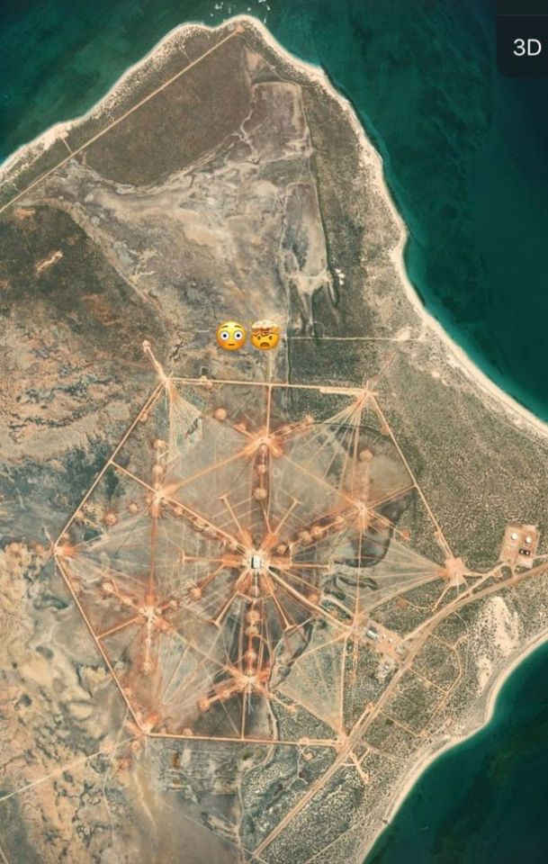 The hexagonal site on the Australian coast looks like something straight out of a sci-fi flick