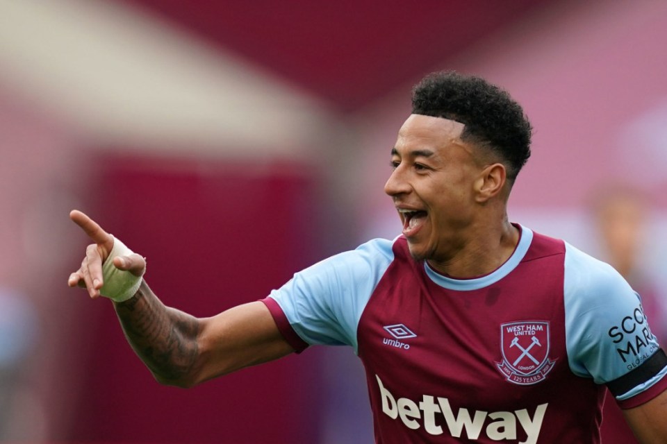 Lingard enjoyed his time at the London Stadium with nine goals in his loan spell