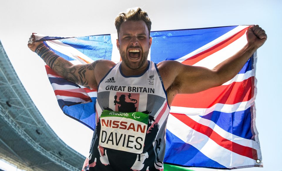 Welshman Aled Davies has won two Paralympic golds