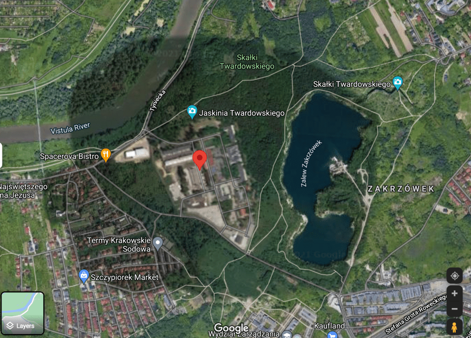 The blurred base can be found near Krakow in Poland