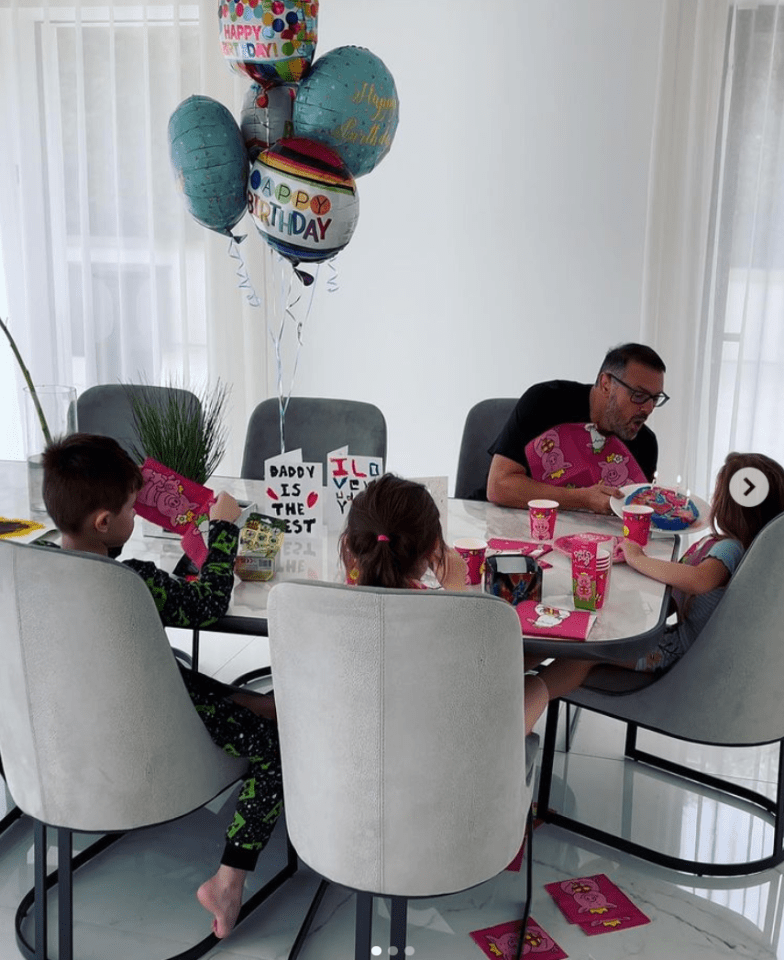 Paddy McGuinness shared a rare glimpse of his home life on his birthday