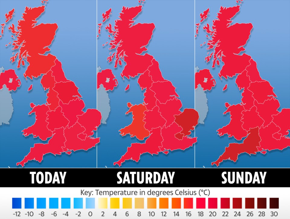 The weather outlook for today and the weekend