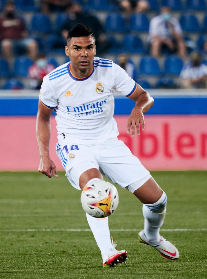 Real Madrid midfielder Casemiro