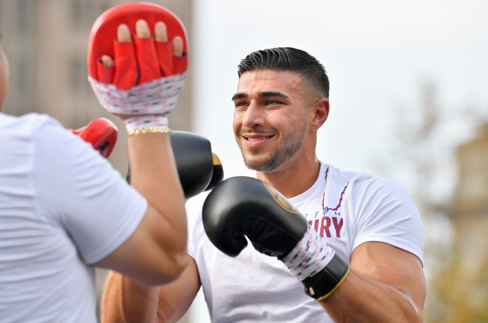 Tommy Fury was in good spirits ahead of his first fight in the States