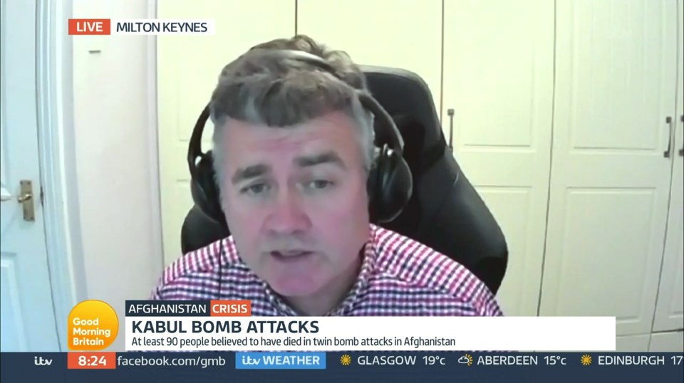 He appeared on Good Morning Britain – criticising the Government’s handling of the Afghanistan evacuation