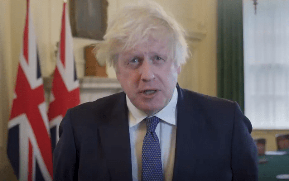 Boris praised the effort in a video message