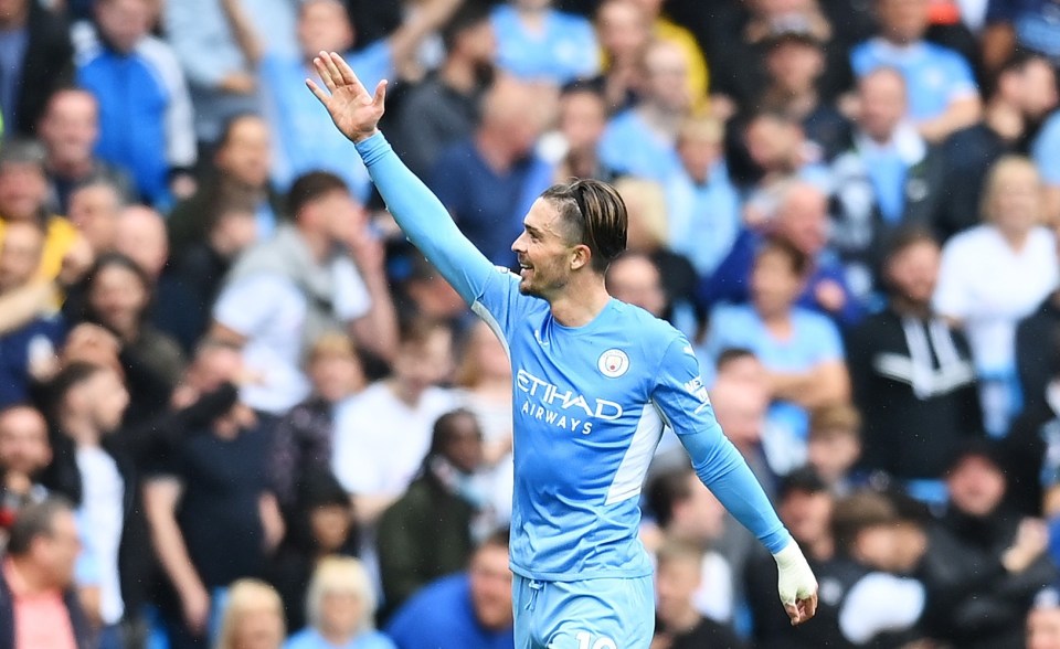 Grealish's goal was the second of a 5-0 rout at the Etihad