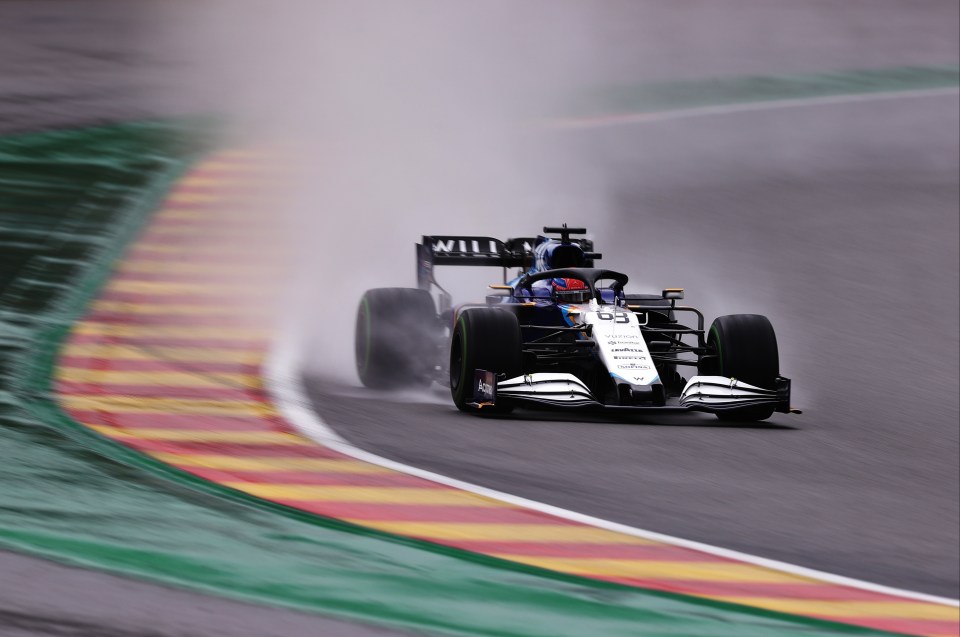 George Russell took second in qualifying for the Belgian Grand Prix