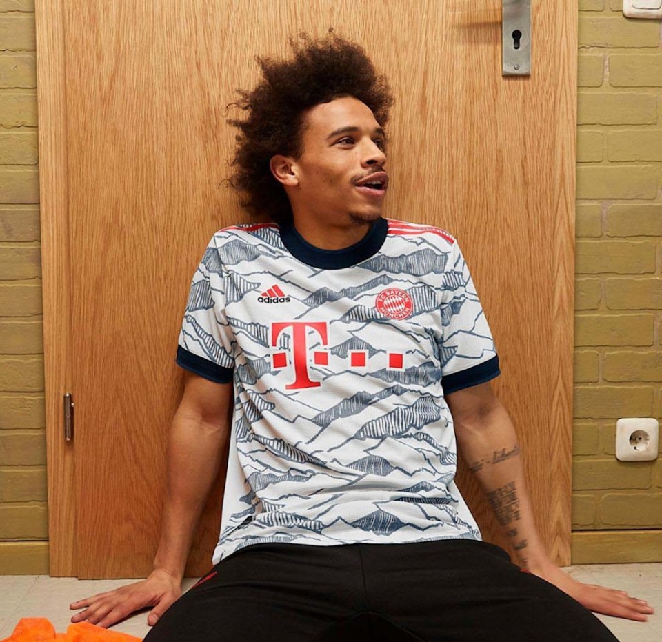 The strip will predominately be worn in the Champions League, and by Leroy Sane