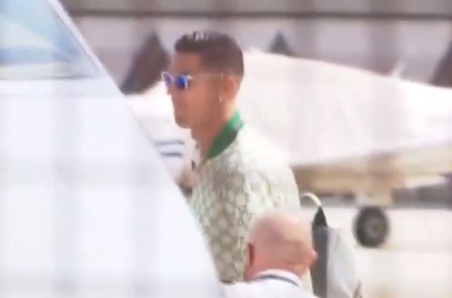 Ronaldo boarded his private jet out of Turin on Friday