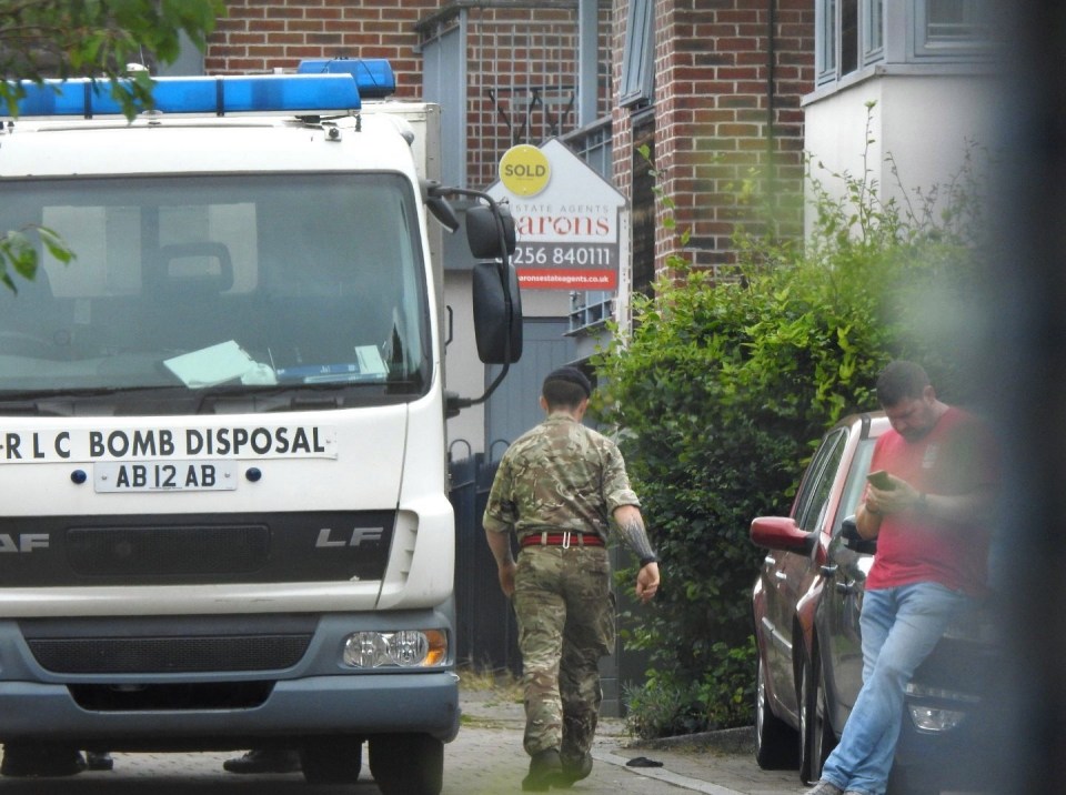 Counter terror police today arrested a man on suspicion of making explosives