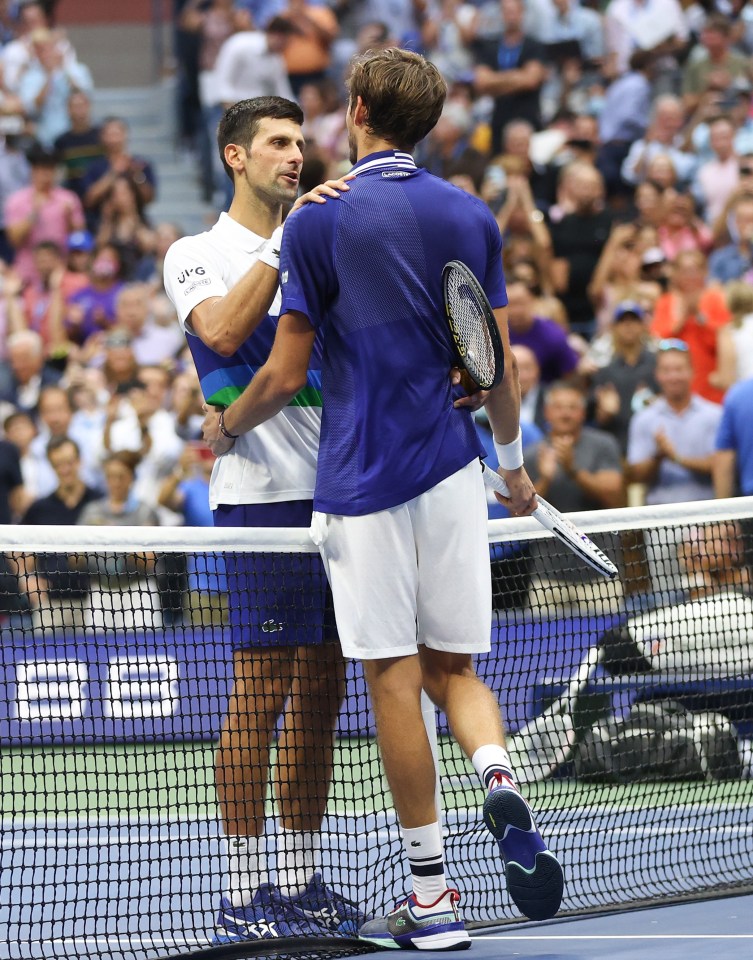 There was plenty of respect between the pair at the net after the match