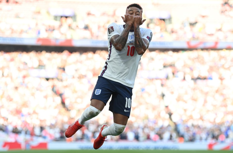 Jesse Lingard scored two for England