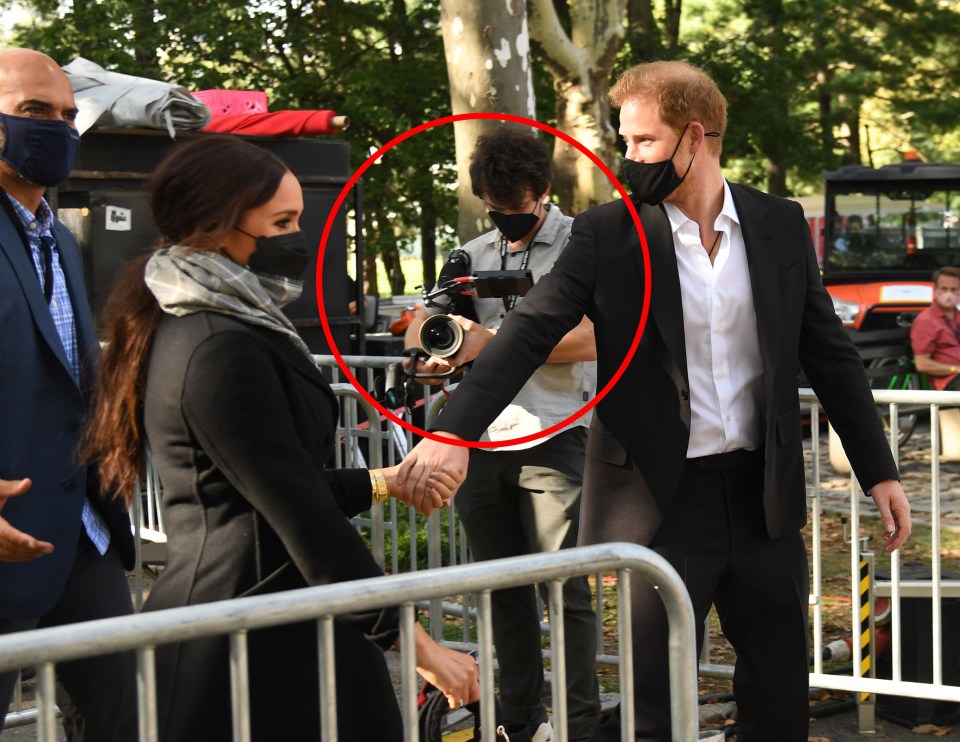 The Sussexes were spotted with their own videographer during their trip to New York