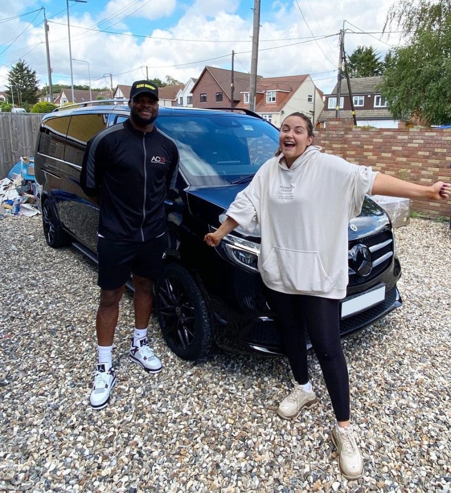 Jac got the car from former West Ham star Marlon Harewood, who runs a car firm