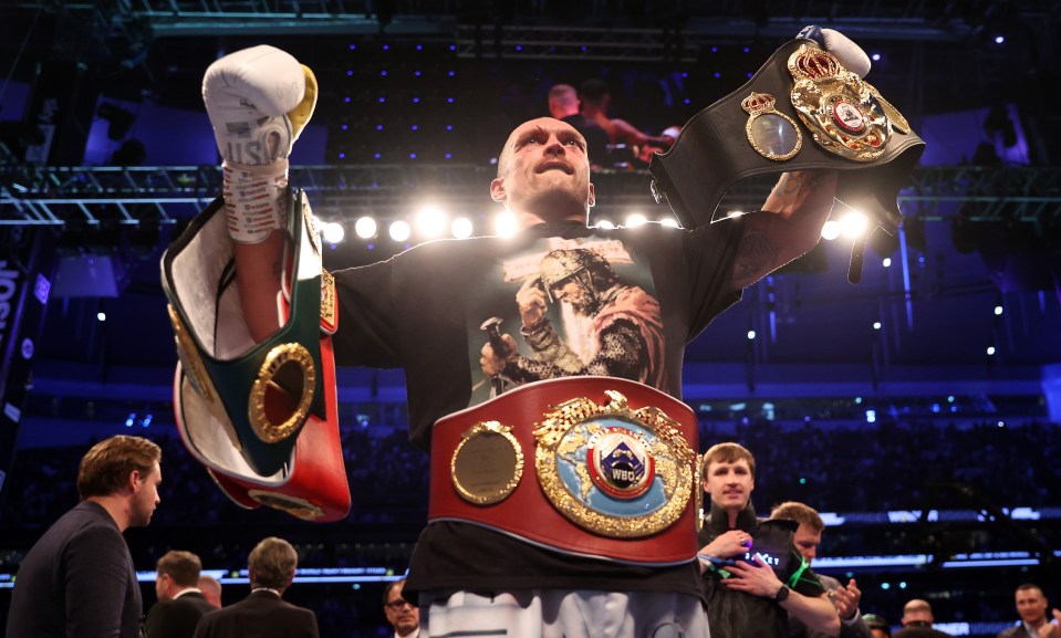 Oleksandr Usyk claimed the unified heavyweight titles last weekend