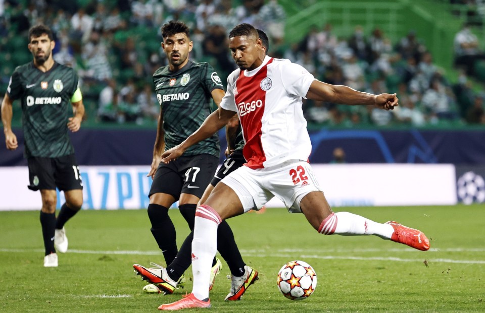 The Ivorian striker scored twice either side of half-time as Ajax thrashed Sporting Lisbon 5-1