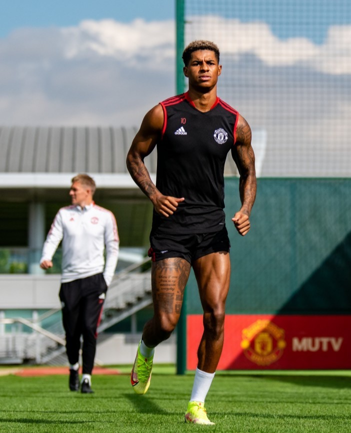 Marcus Rashford appears to have made a full recovery from his shoulder injury