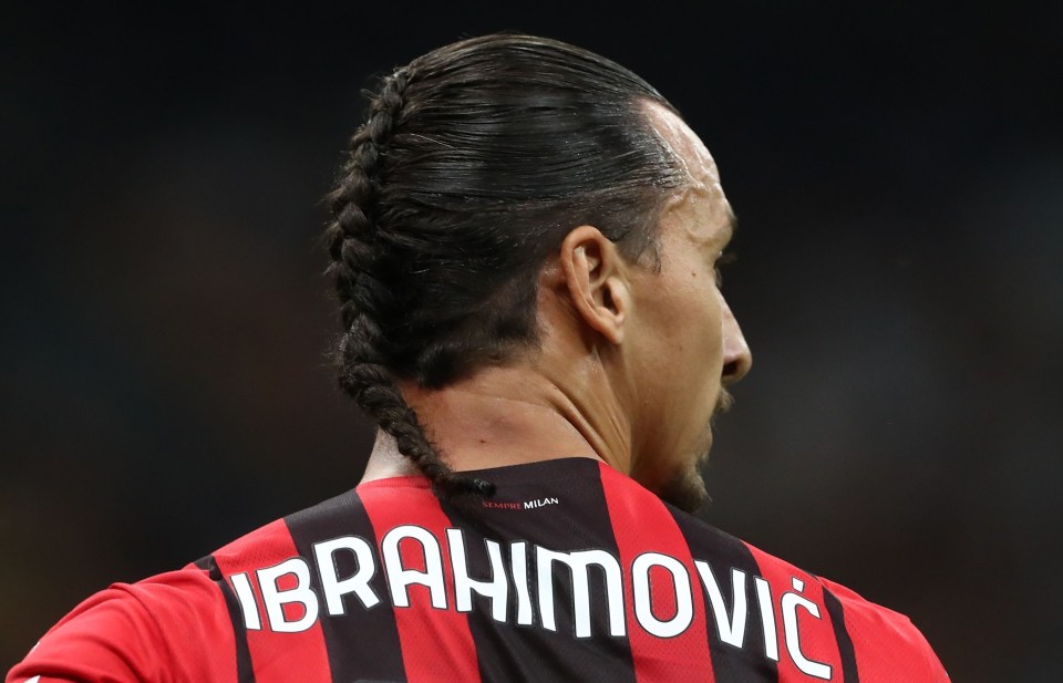 Ibrahimovic returned to the pitch with a curious new haircut