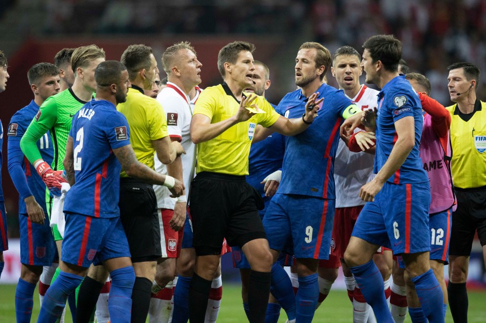 Tensions threatened to boil over at the break as both players squared up to each other